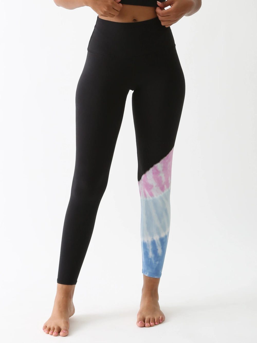 Electric & Rose Leggings Sunset Leggings - Onyx / Taffy / Periwinkle