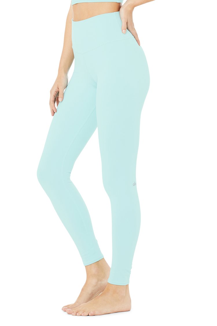 Alo Yoga Leggings High-Waist Airbrush Legging - Blue Quartz