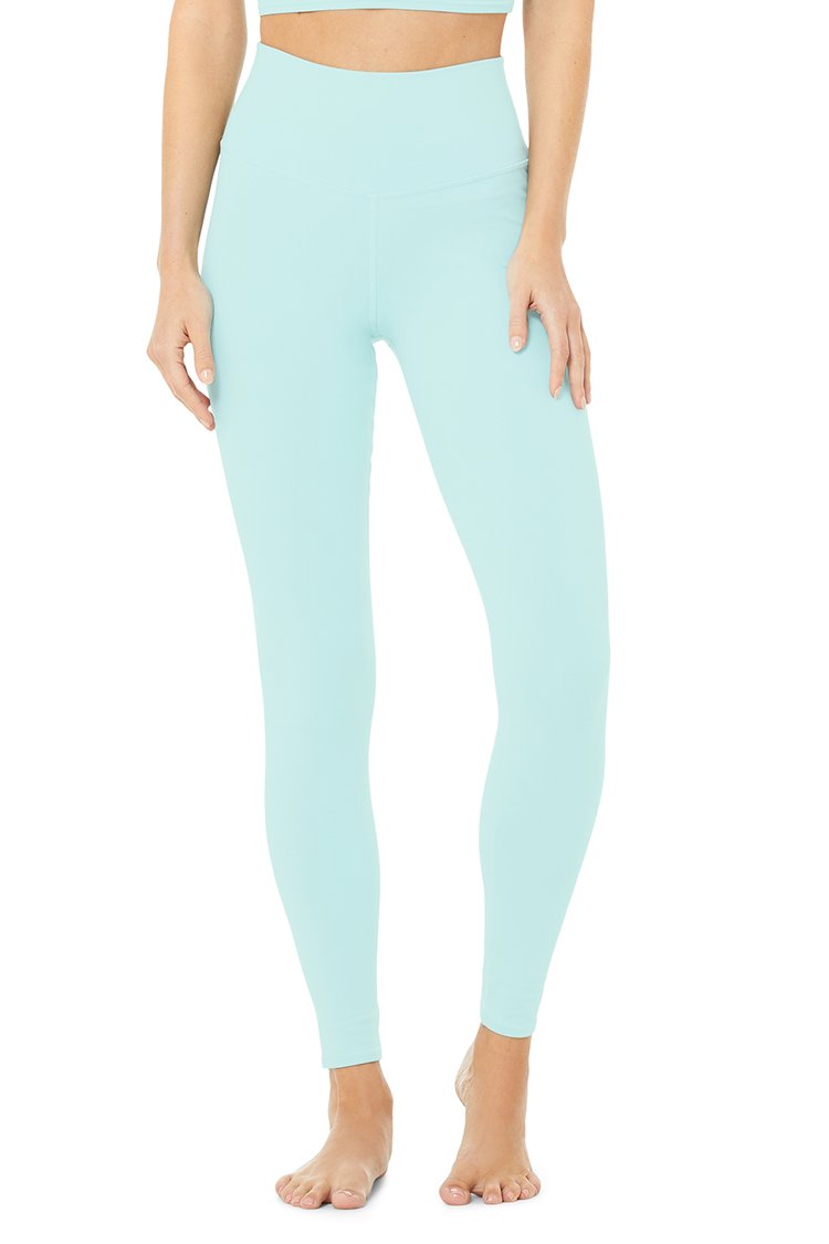 Alo Yoga Leggings High-Waist Airbrush Legging - Blue Quartz