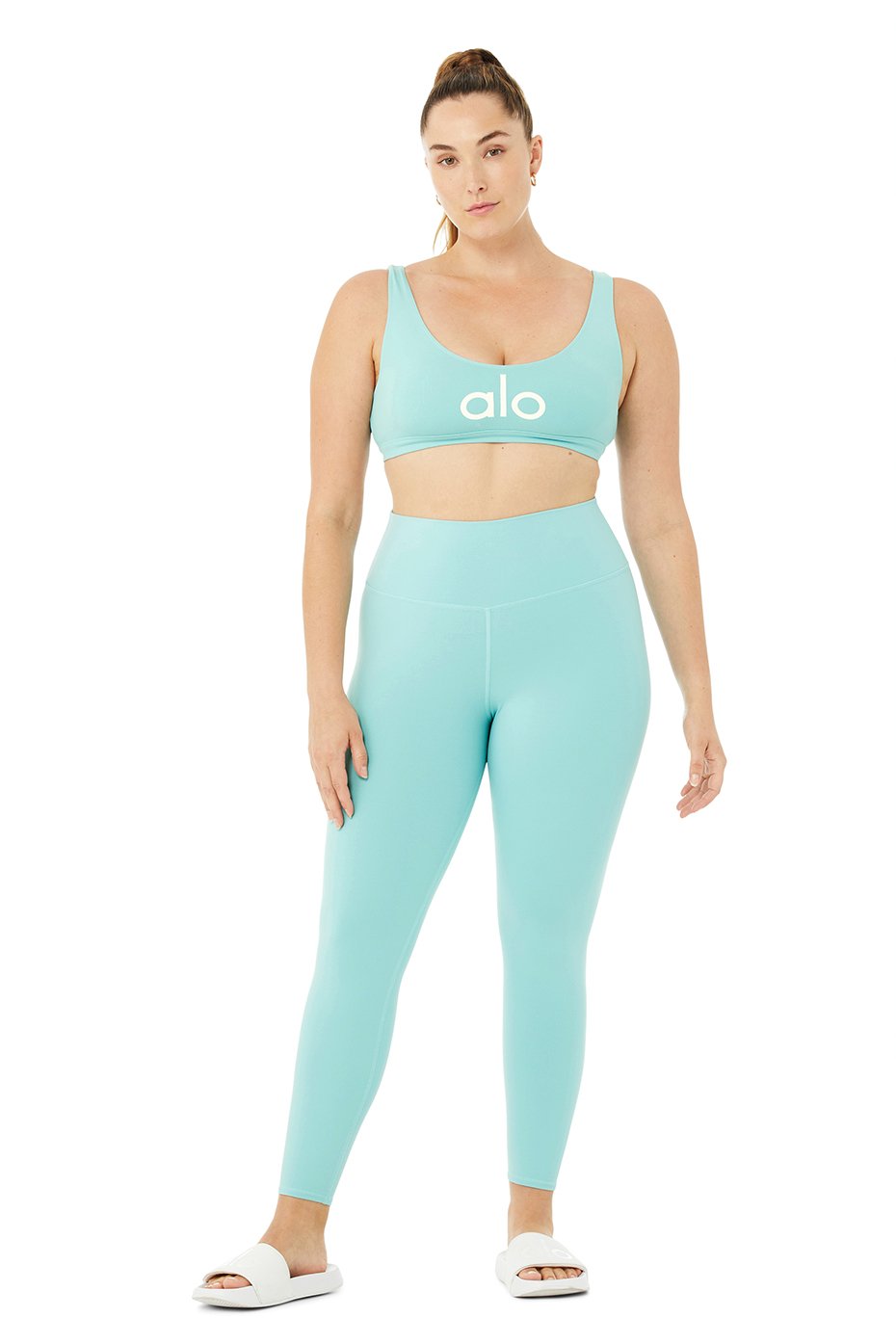 Alo Yoga Leggings High-Waist Airbrush Legging - Blue Quartz