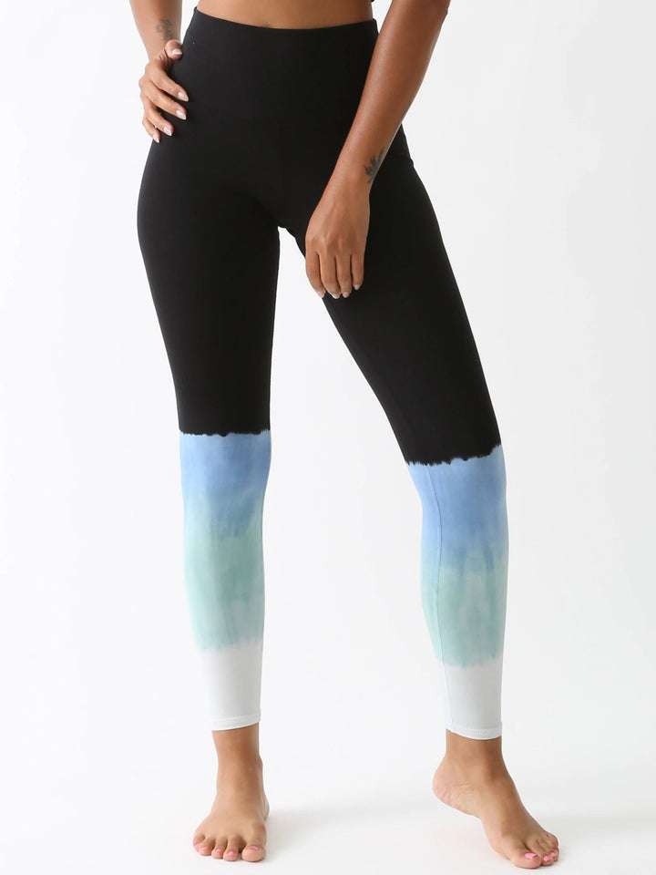 Electric & Rose Leggings Sunset Leggings - Onyx / Periwinkle / Seafoam