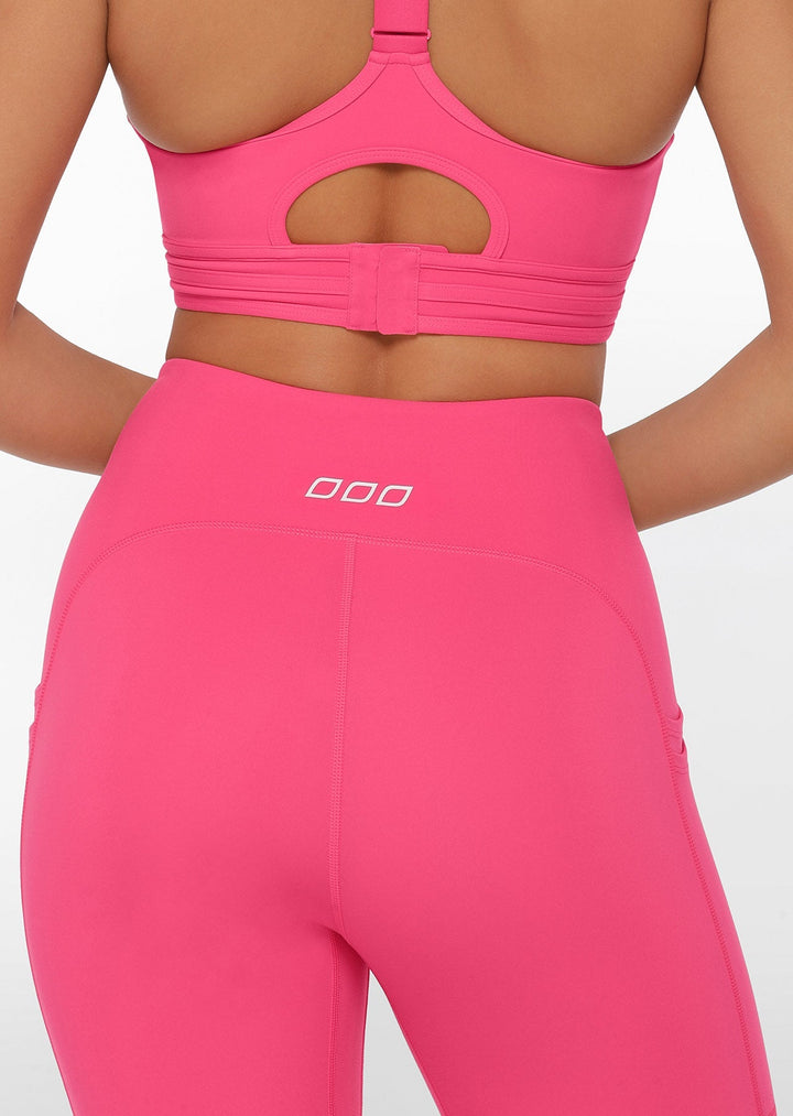 Lorna Jane 7/8 Leggings Be Active Eco No Ride Ankle Biter Leggings - Rose Pink