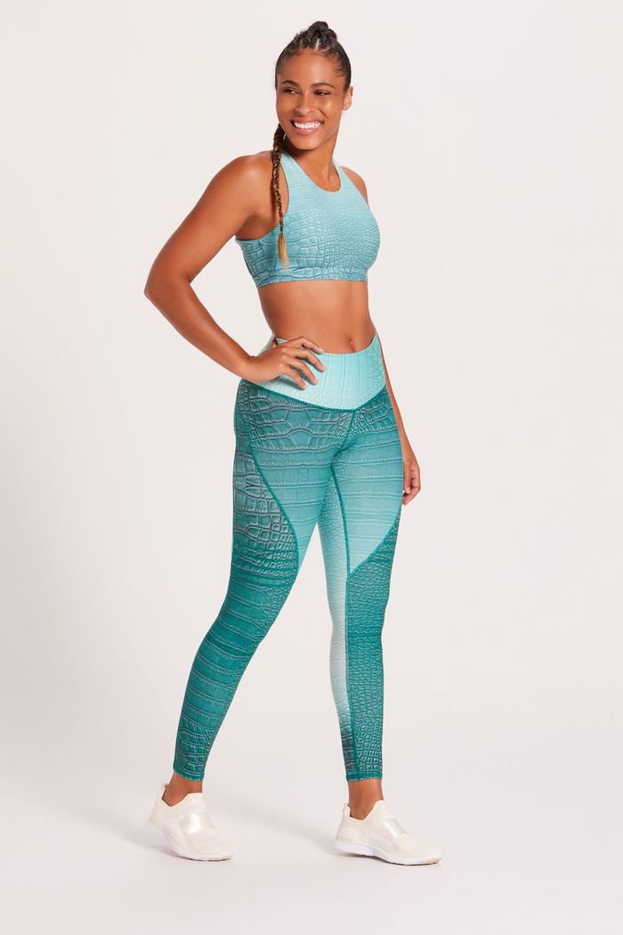 Niyama Sol Leggings Croc High Waisted Slice Legging - High Tide