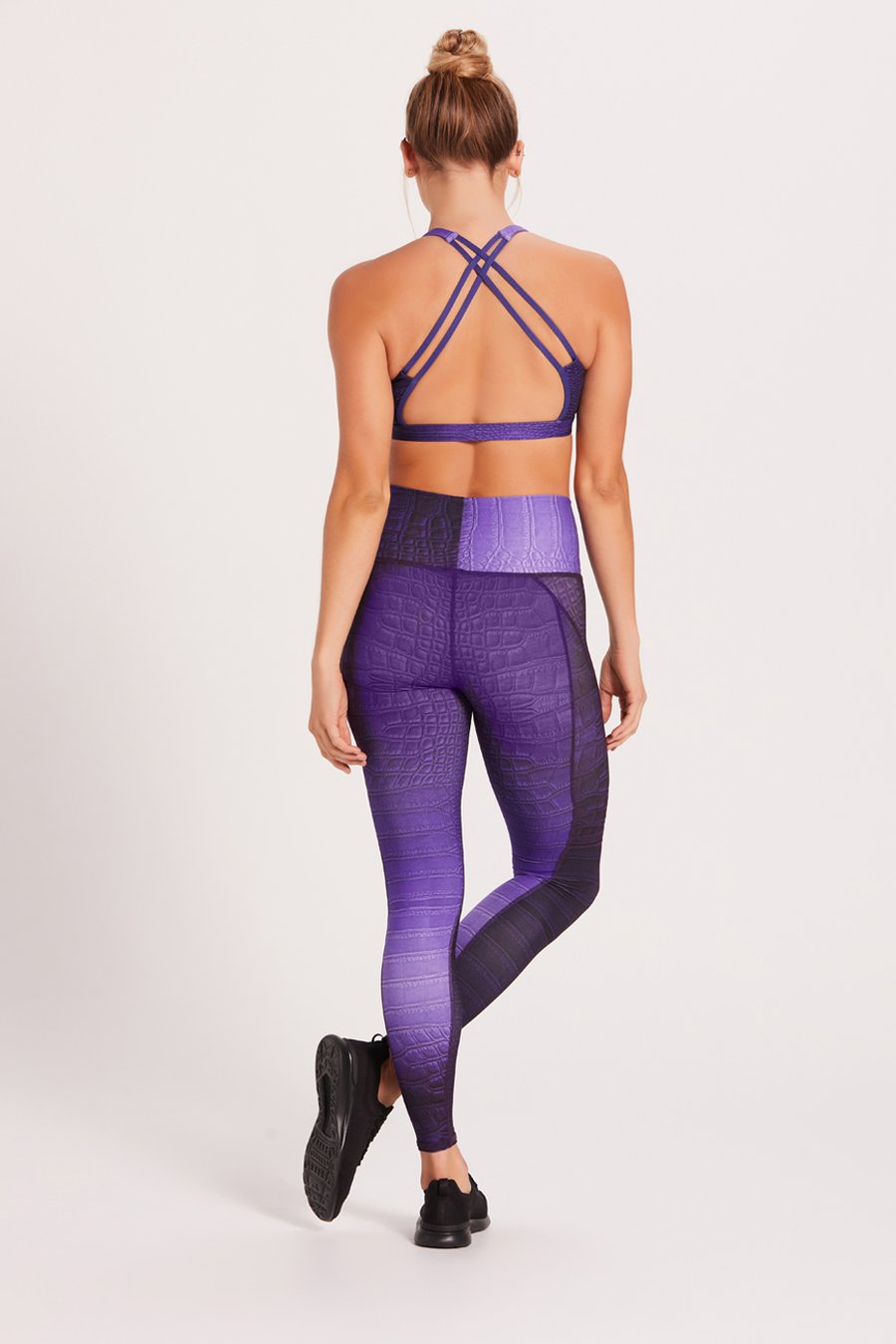 Niyama Sol Leggings Croc High Waisted Slice Legging - Royal