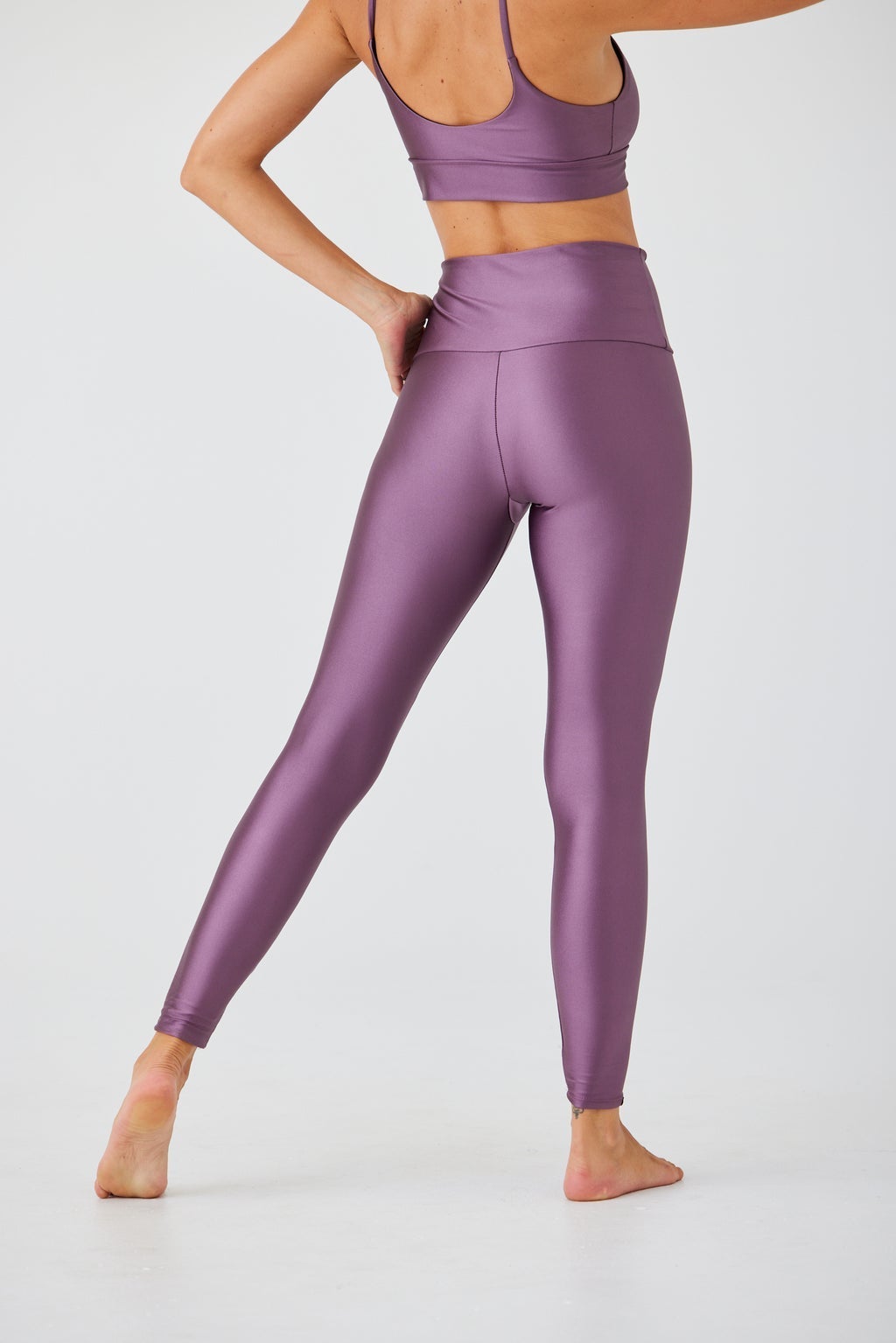 Onzie Leggings High Rise Liquid Legging - Toasted Mauve Liquid