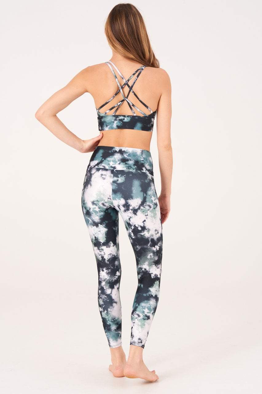 Onzie Leggings High Rise Midi Legging - Evergreen Tie Dye