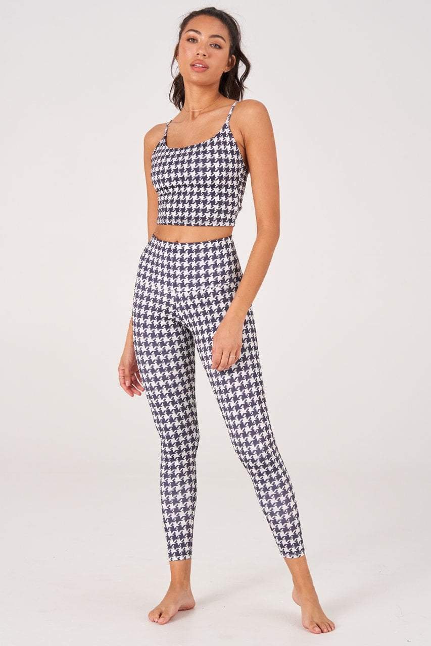 Onzie Leggings High Rise Midi Legging - Houndstooth