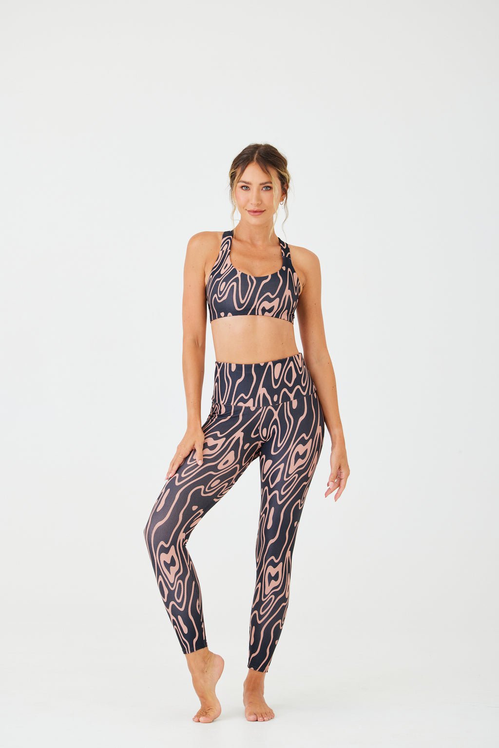 Onzie Leggings High Rise Rib Legging - Roads