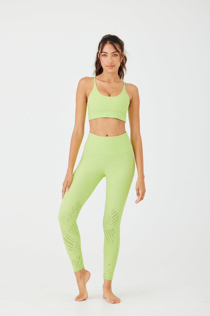 Onzie Leggings Selenite Midi Legging - Mint Butterfly Selenite