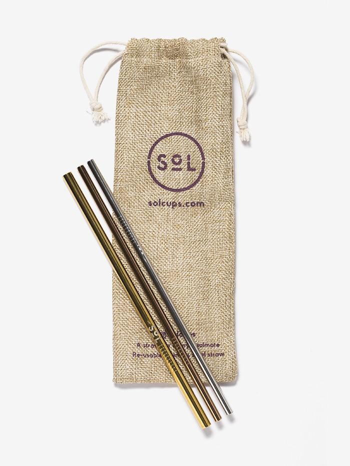 SoL Cups Reusable Straw Set