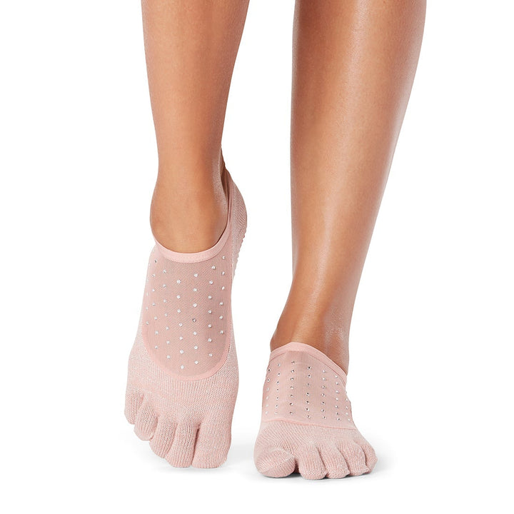 Toesox socks ToeSox Full Toe Luna - Grip Socks In Champagne
