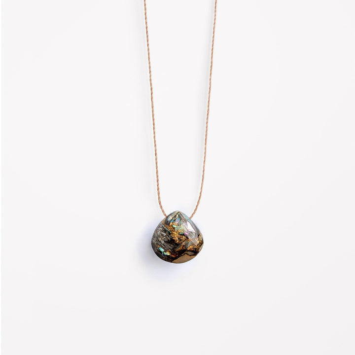 wanderlust life jewellery necklace Paua Shell Fine Cord Necklace